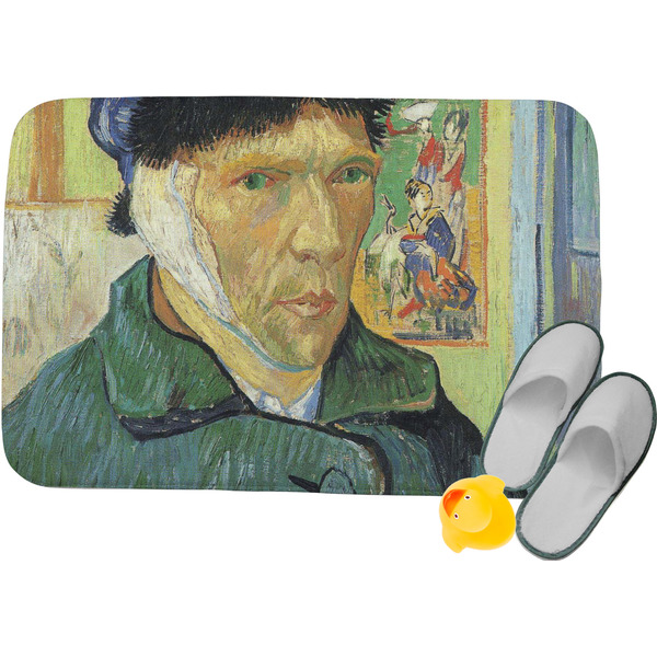 Custom Van Gogh's Self Portrait with Bandaged Ear Memory Foam Bath Mat - 24"x17"