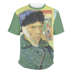 Van Gogh's Self Portrait with Bandaged Ear Men's Crew T-Shirt - Medium
