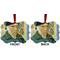 Van Gogh's Self Portrait with Bandaged Ear Metal Benilux Ornament - Front and Back (APPROVAL)