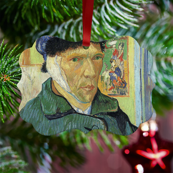 Van Gogh's Self Portrait with Bandaged Ear Metal Benilux Ornament - Lifestyle