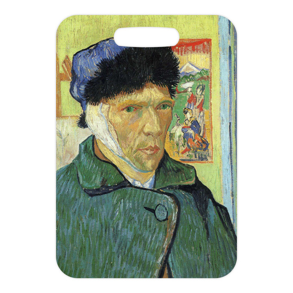 Van Gogh's Self Portrait with Bandaged Ear Metal Luggage Tag - Front Without Strap