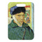 Van Gogh's Self Portrait with Bandaged Ear Metal Luggage Tag - Front Without Strap