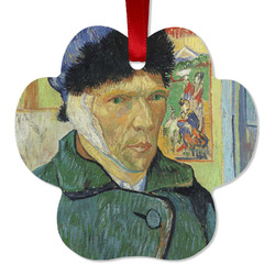 Van Gogh's Self Portrait with Bandaged Ear Metal Paw Ornament - Double Sided