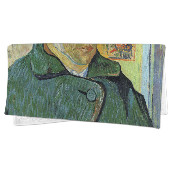 Van Gogh's Self Portrait with Bandaged Ear Microfiber Dish Rag - FOLDED (half)