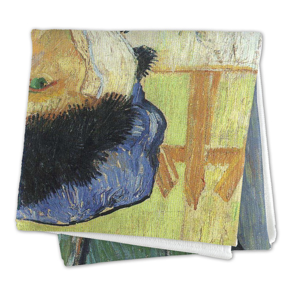 Van Gogh's Self Portrait with Bandaged Ear Microfiber Dish Rag - FOLDED (square)