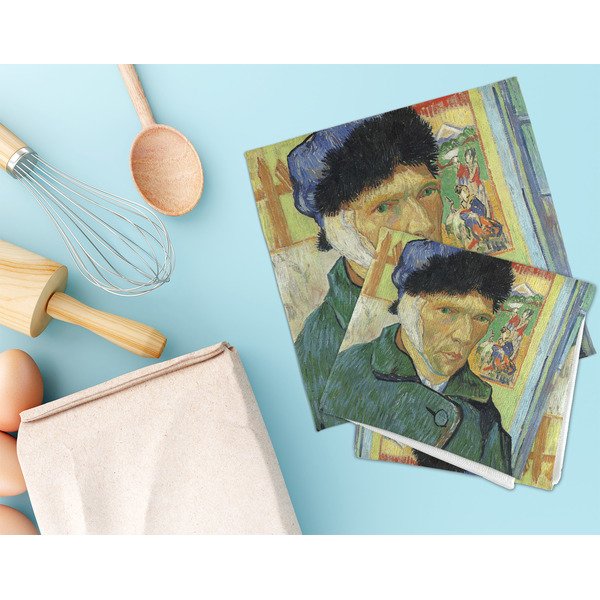 Van Gogh's Self Portrait with Bandaged Ear Microfiber Dish Rag - LIFESTYLE