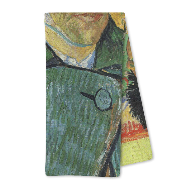 Custom Van Gogh's Self Portrait with Bandaged Ear Kitchen Towel - Microfiber