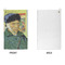 Van Gogh's Self Portrait with Bandaged Ear Microfiber Golf Towels - APPROVAL