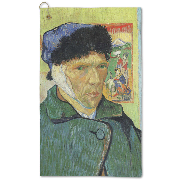 Custom Van Gogh's Self Portrait with Bandaged Ear Microfiber Golf Towel - Large