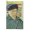 Van Gogh's Self Portrait with Bandaged Ear Microfiber Golf Towels - FRONT