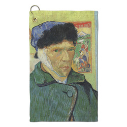 Van Gogh's Self Portrait with Bandaged Ear Microfiber Golf Towel - Small