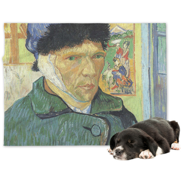 Custom Van Gogh's Self Portrait with Bandaged Ear Dog Blanket - Large