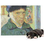 Van Gogh's Self Portrait with Bandaged Ear Dog Blanket - Regular