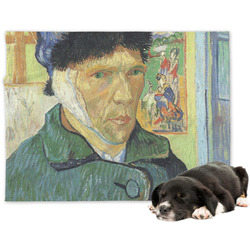 Van Gogh's Self Portrait with Bandaged Ear Dog Blanket