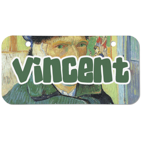 Custom Van Gogh's Self Portrait with Bandaged Ear Mini/Bicycle License Plate (2 Holes)