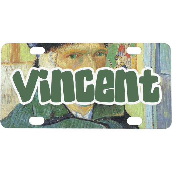 Custom Van Gogh's Self Portrait with Bandaged Ear Mini / Bicycle License Plate (4 Holes)