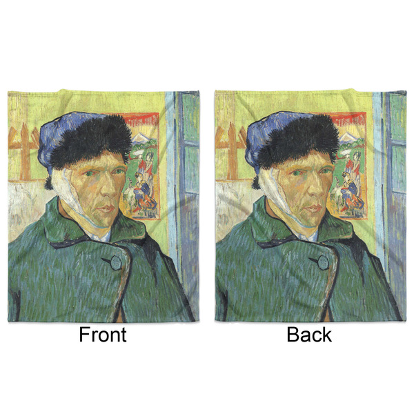 Van Gogh's Self Portrait with Bandaged Ear Minky Blanket - 50"x60" - Double Sided - Front & Back