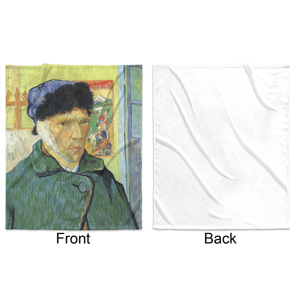 Van Gogh's Self Portrait with Bandaged Ear Minky Blanket - 50"x60" - Single Sided - Front & Back