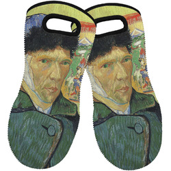Van Gogh's Self Portrait with Bandaged Ear Neoprene Oven Mitts - Set of 2
