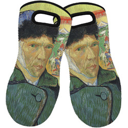 Van Gogh's Self Portrait with Bandaged Ear Neoprene Oven Mitts - Set of 2
