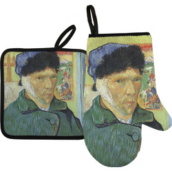 Van Gogh's Self Portrait with Bandaged Ear Oven Mitt & Pot Holder Set