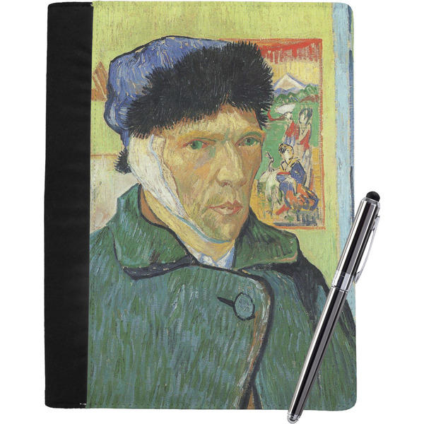 Custom Van Gogh's Self Portrait with Bandaged Ear Notebook Padfolio - Large