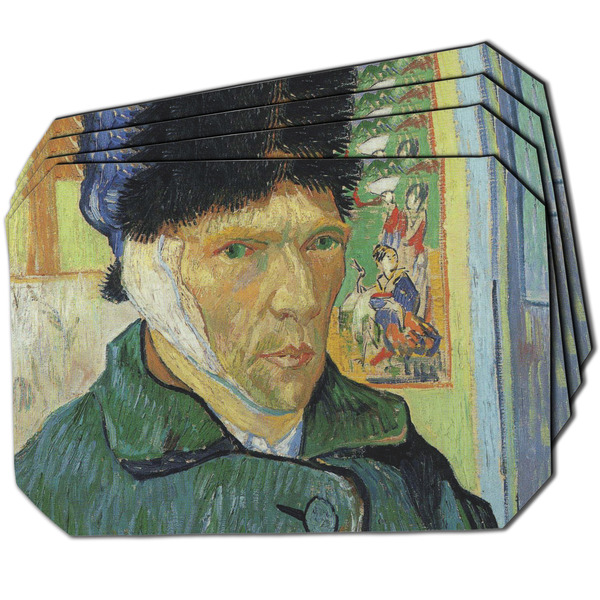 Custom Van Gogh's Self Portrait with Bandaged Ear Dining Table Mat - Octagon