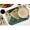 Van Gogh's Self Portrait with Bandaged Ear Octagon Placemat - Single front (LIFESTYLE) Flatlay