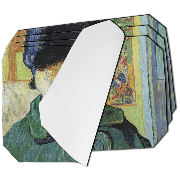 Custom Van Gogh's Self Portrait with Bandaged Ear Dining Table Mat - Octagon - Set of 4 (Single-Sided)