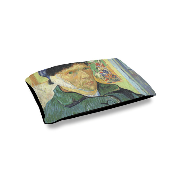 Custom Van Gogh's Self Portrait with Bandaged Ear Outdoor Dog Bed - Small