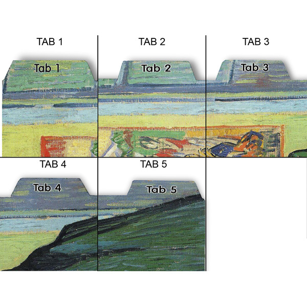 Van Gogh's Self Portrait with Bandaged Ear Page Dividers - Set of 5 - Approval