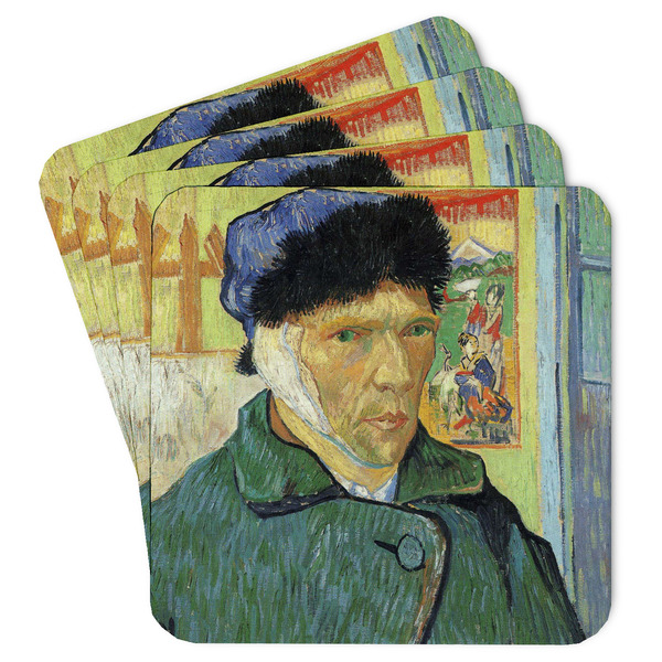 Custom Van Gogh's Self Portrait with Bandaged Ear Paper Coasters