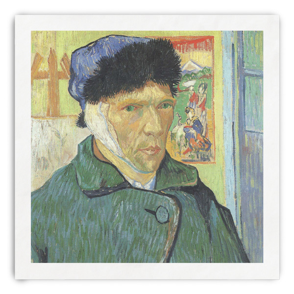 Custom Van Gogh's Self Portrait with Bandaged Ear Paper Dinner Napkins