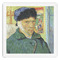 Van Gogh's Self Portrait with Bandaged Ear Paper Dinner Napkin - Front View