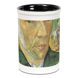 Van Gogh's Self Portrait with Bandaged Ear Ceramic Pencil Holders - Black
