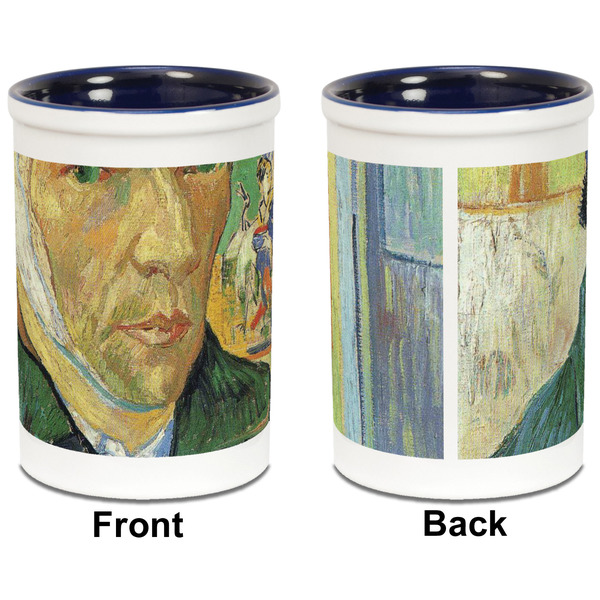Van Gogh's Self Portrait with Bandaged Ear Pencil Holder - Blue - approval