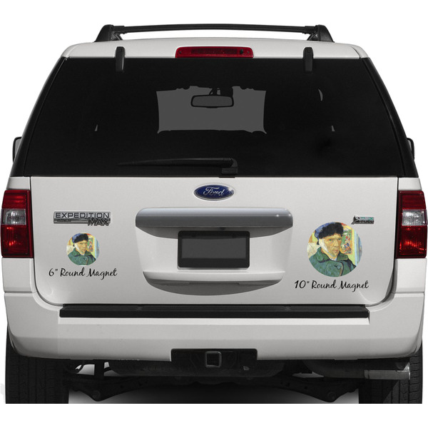 Van Gogh's Self Portrait with Bandaged Ear Personalized Car Magnets on Ford Explorer