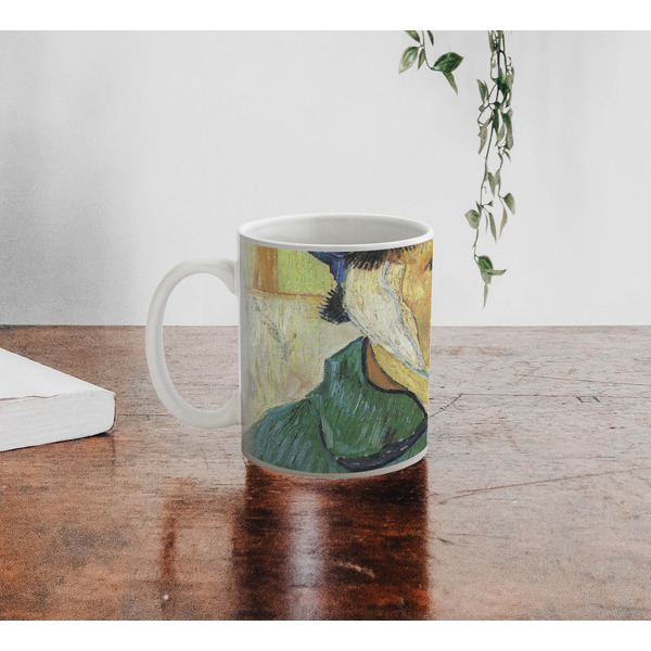 Van Gogh's Self Portrait with Bandaged Ear Personalized Coffee Mug - Lifestyle