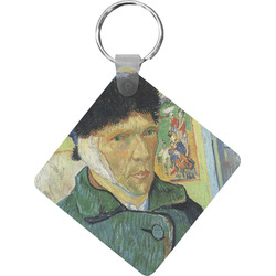 Van Gogh's Self Portrait with Bandaged Ear Diamond Plastic Keychain