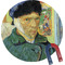 Van Gogh's Self Portrait with Bandaged Ear Round Fridge Magnet