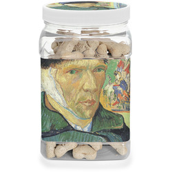 Van Gogh's Self Portrait with Bandaged Ear Dog Treat Jar