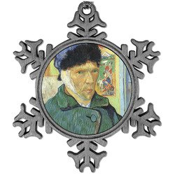 Van Gogh's Self Portrait with Bandaged Ear Vintage Snowflake Ornament