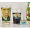 Van Gogh's Self Portrait with Bandaged Ear Pint Glass - Full Fill w Transparency - In Context