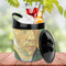 Van Gogh's Self Portrait with Bandaged Ear Plastic Ice Bucket - Lifestyle