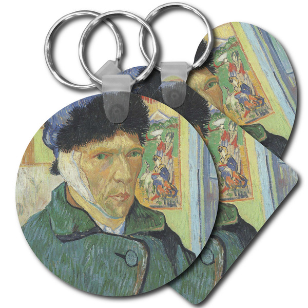Custom Van Gogh's Self Portrait with Bandaged Ear Plastic Keychain