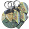 Van Gogh's Self Portrait with Bandaged Ear Plastic Keychains