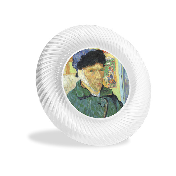 Custom Van Gogh's Self Portrait with Bandaged Ear Plastic Party Appetizer & Dessert Plates - 6"