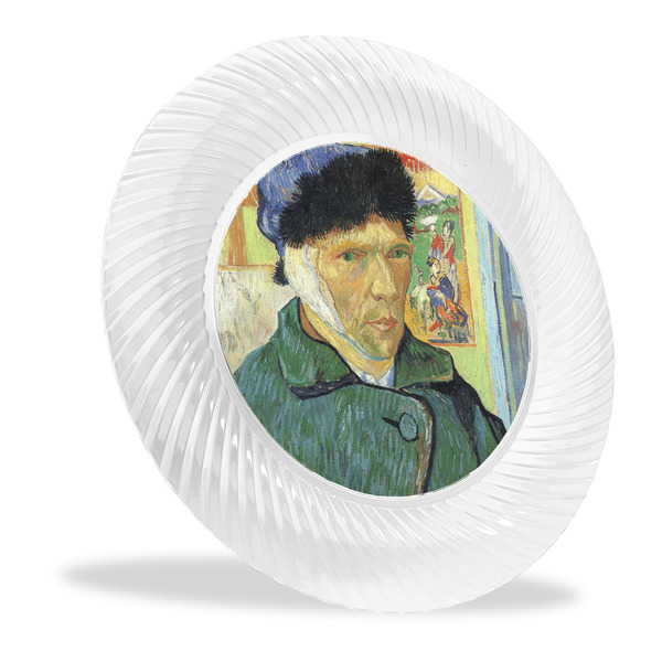 Custom Van Gogh's Self Portrait with Bandaged Ear Plastic Party Dinner Plates - 10"