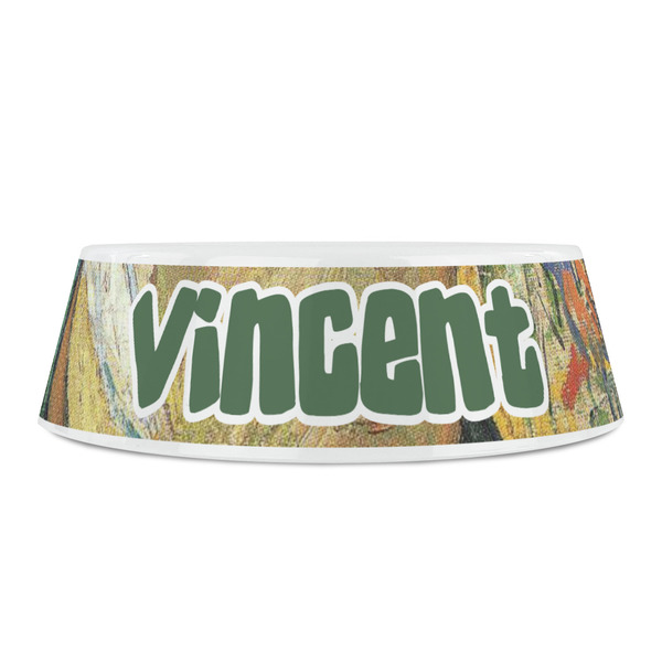 Van Gogh's Self Portrait with Bandaged Ear Plastic Pet Bowls - Small - Front