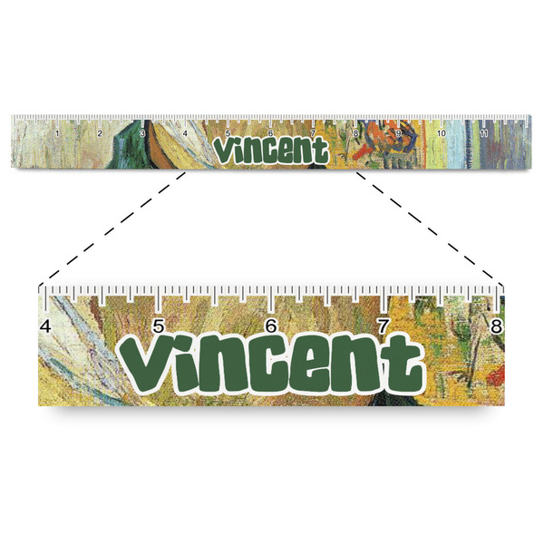 Custom Van Gogh's Self Portrait with Bandaged Ear Plastic Ruler - 12"